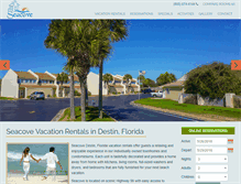 Tablet Screenshot of destinseacove.net